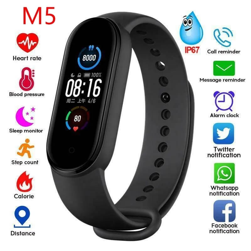 Smart bracelet best sale m5 funciones