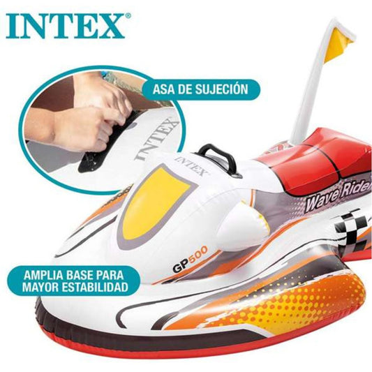 Flotador Con Diseño De Moto Acuática Intex + Envio Gratis