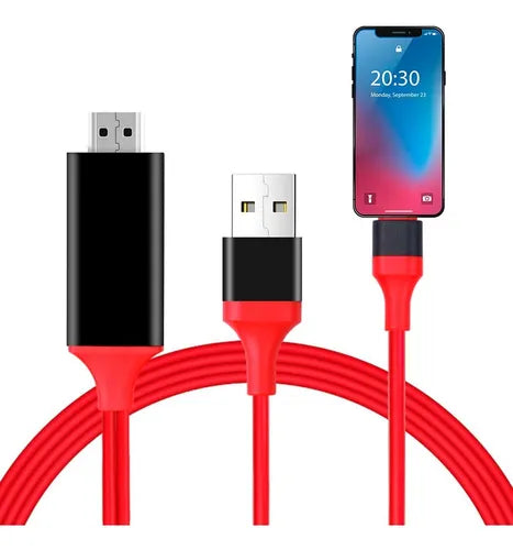 Cable Usb Hdmi Para Android / iPhone / Tipo C Celular