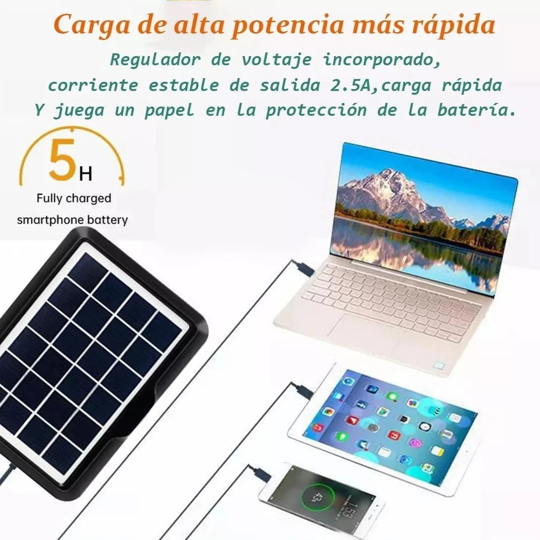 Cargador Para Celular De Panel Solar 8 Watts + Envio Gratis