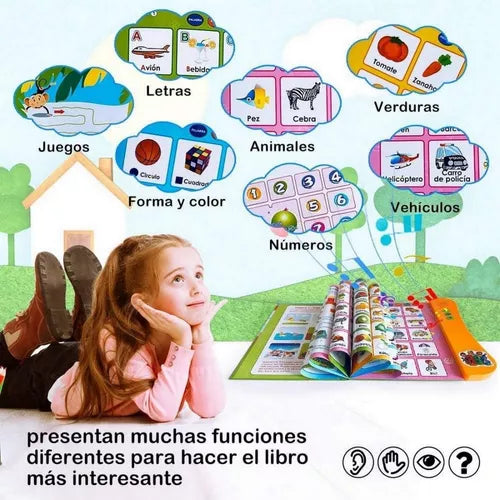 Libro De Estudio Con Sonido Para Niños + Envío Gratis