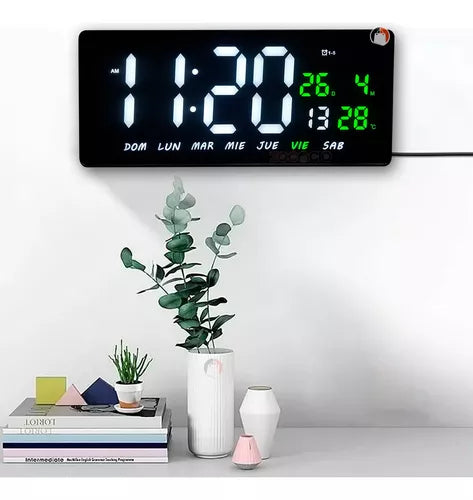 Reloj Digital Led Calendario de Pared y Escritorio + Envío Gratis