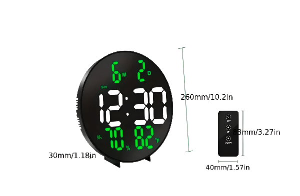 Reloj De Pared Led Redondo + Envío Gratis