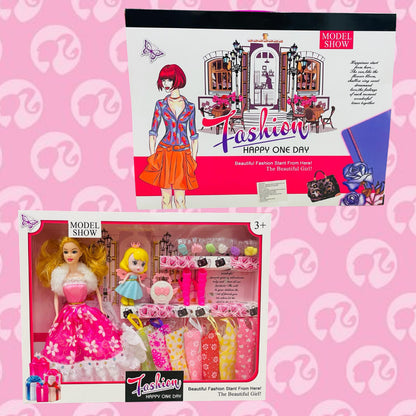 Kit De Baibie Fashionista Con Vestidos + Envio Gratis