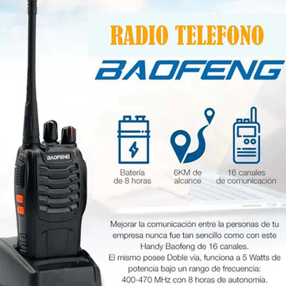 Radio Baofeng Bf 777 S 16 Canales X 2 Unidades + Envio Gratis
