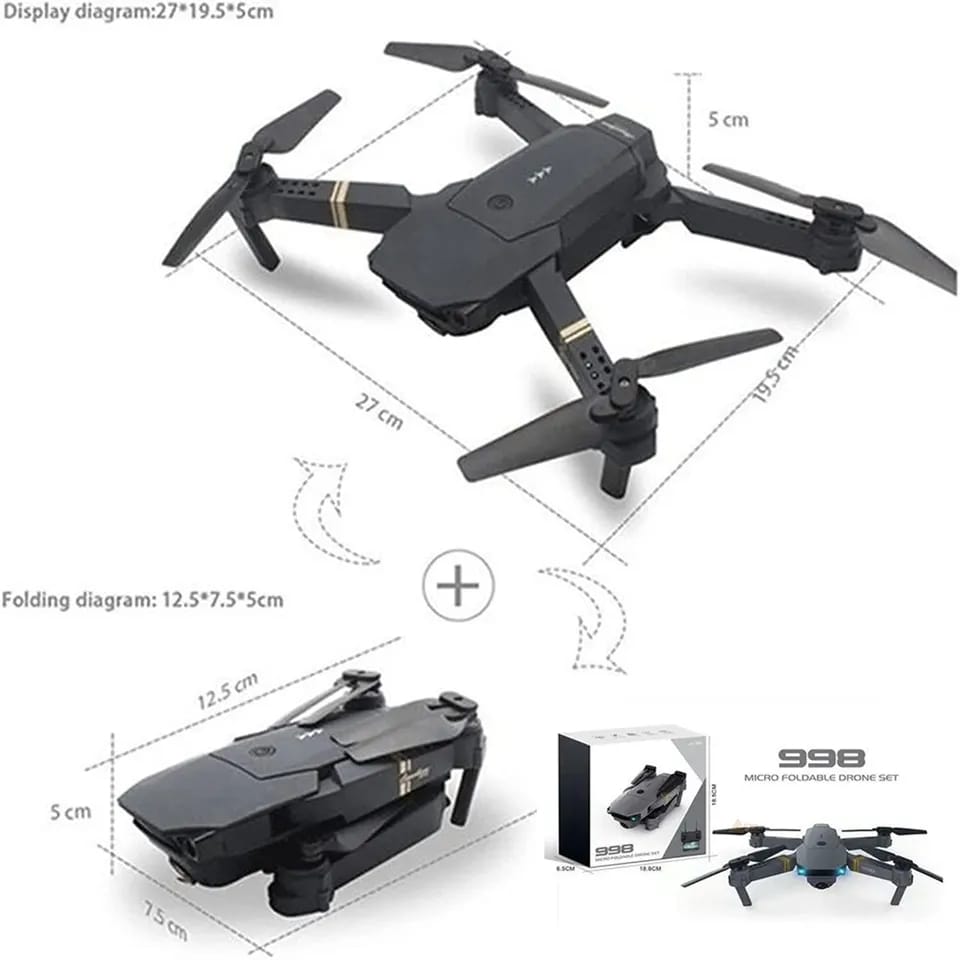 Drone Control Remoto 998 Pro 4K Ultra Hd + Envio Gratis