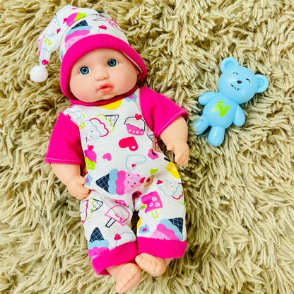 Bebe En Pijama Con Osito + Envio Gratis