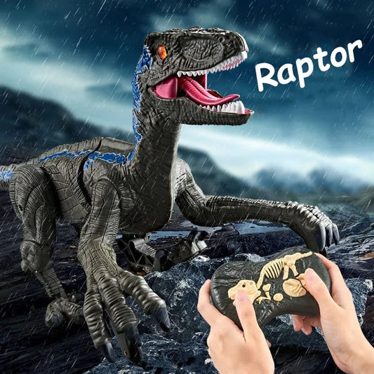 Dinosaurio Velociraptor A Control Remoto + Envio Gratis