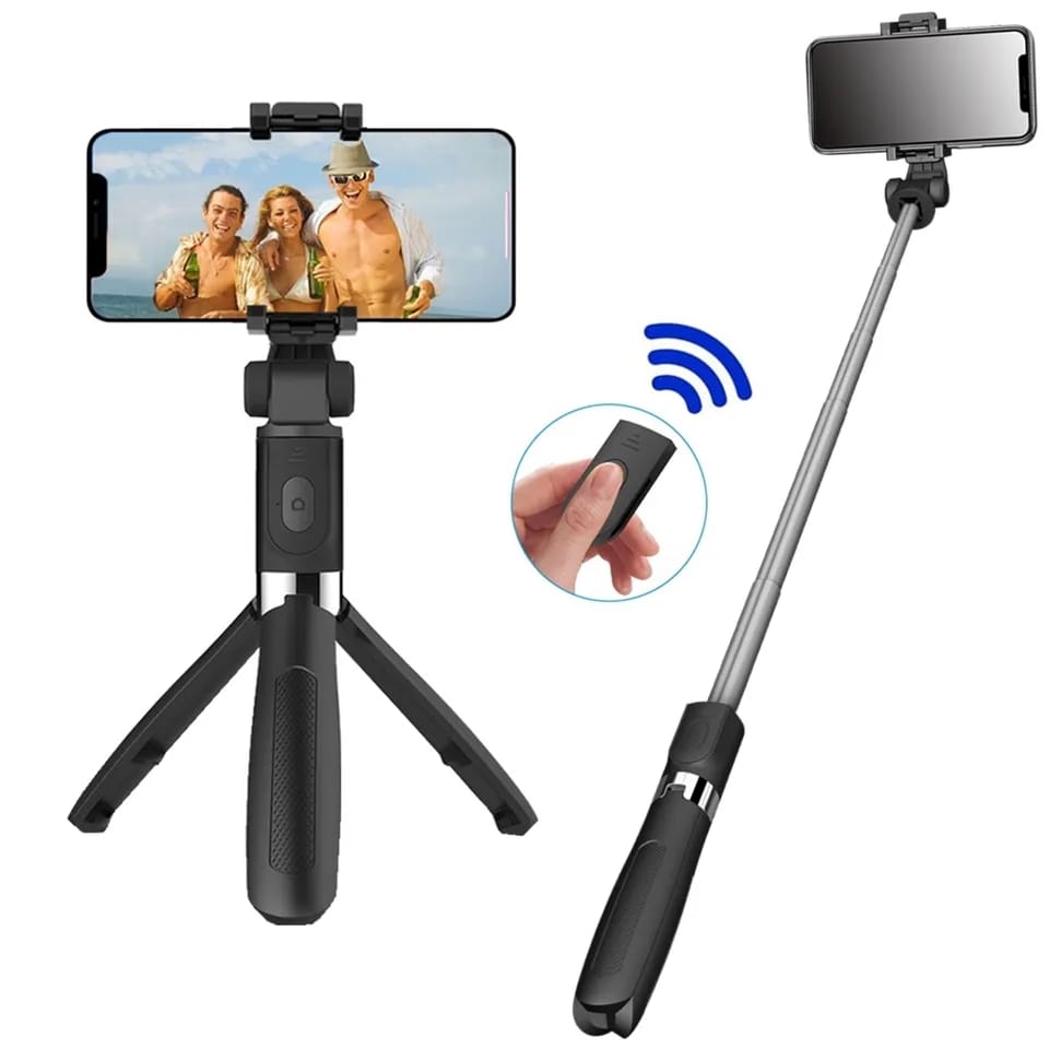 Palo Selfie con Trípode de 1 Metro con Bluetooth GENERICO