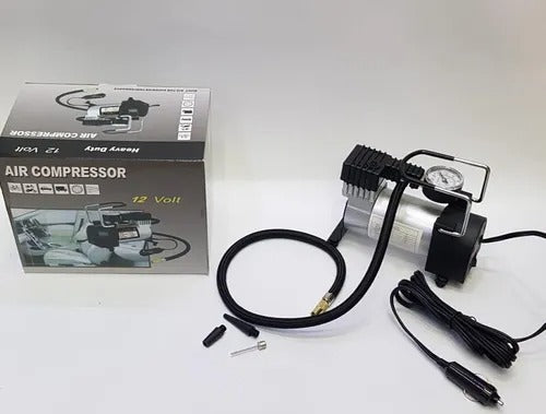 Compresor De Aire Portatil Para Vehiculos 12v + Envio Gratis