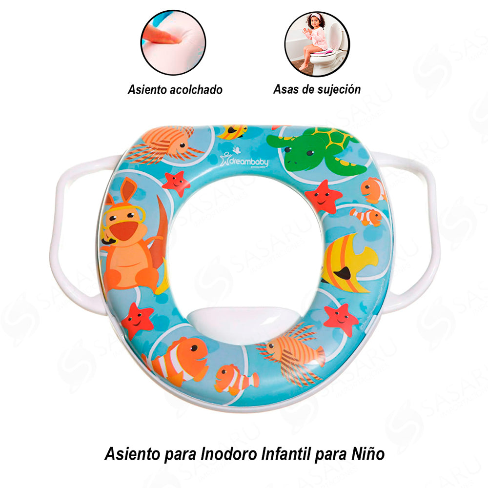 Art. 526200 Reductor WC para niños protector para salpicaduras y bonitos  dibujos