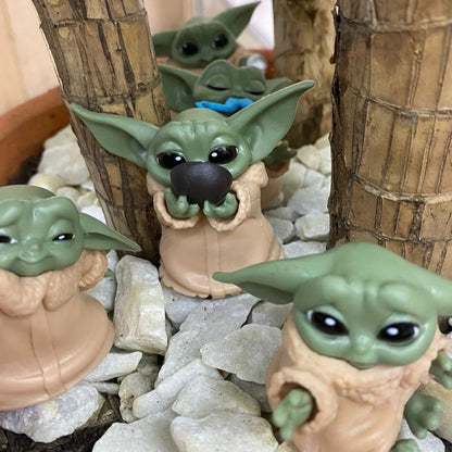 Kit De Muñecos Baby Yoda Por 6 Unidades + Envio Gratis