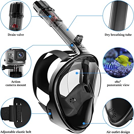 Máscara De Buceo Snorkel + Envio Gratis