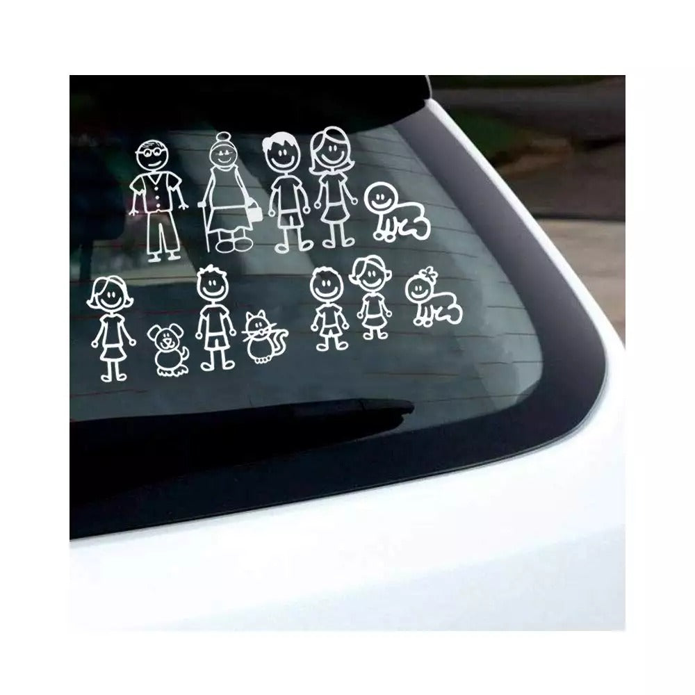 Stickers De Familia Para Carro Set X15