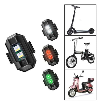 Luz Trasera Intermitente Para Bicicleta, Moto O Carro