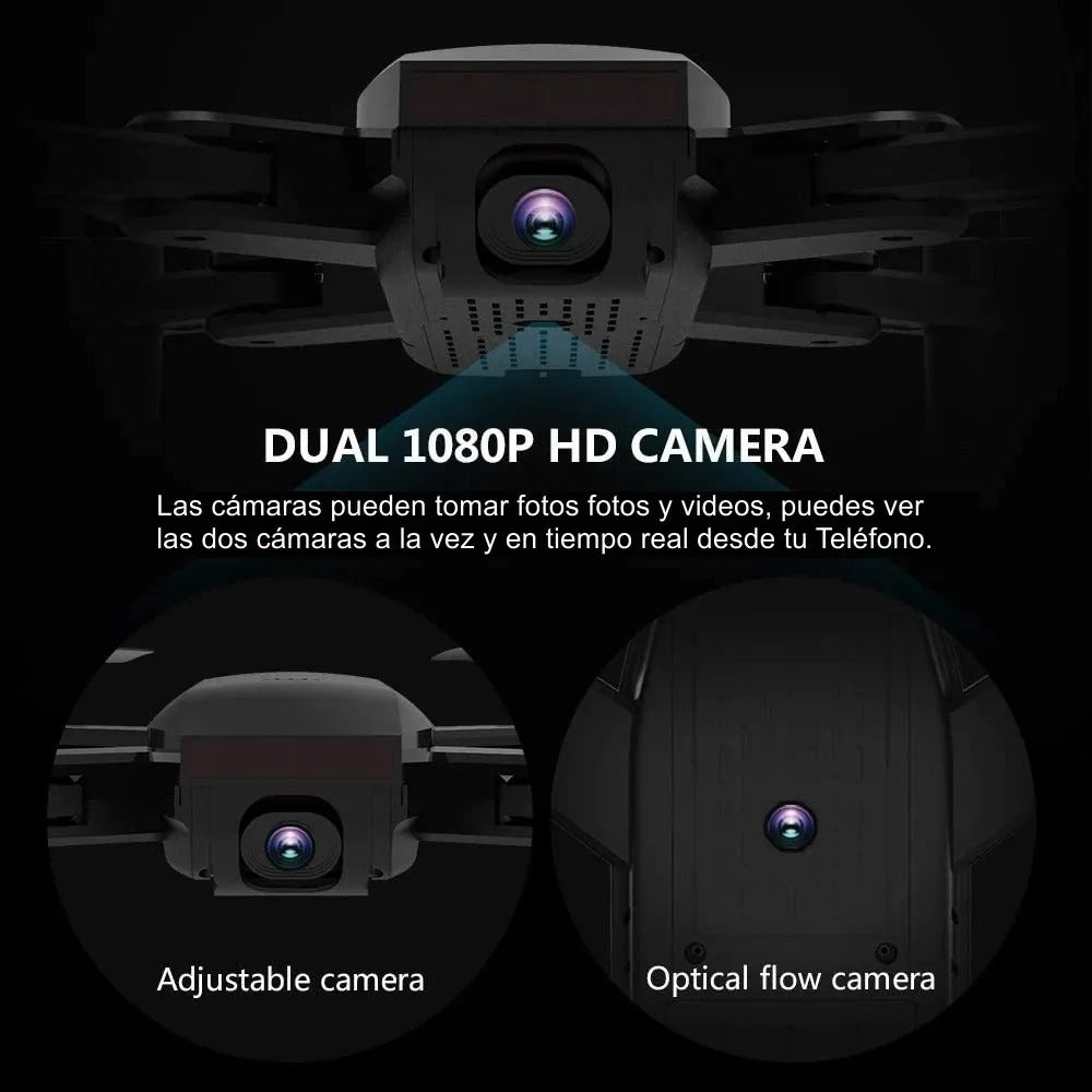 Drone Dm107s Plegable Doble Cámara Wifi Full Hd