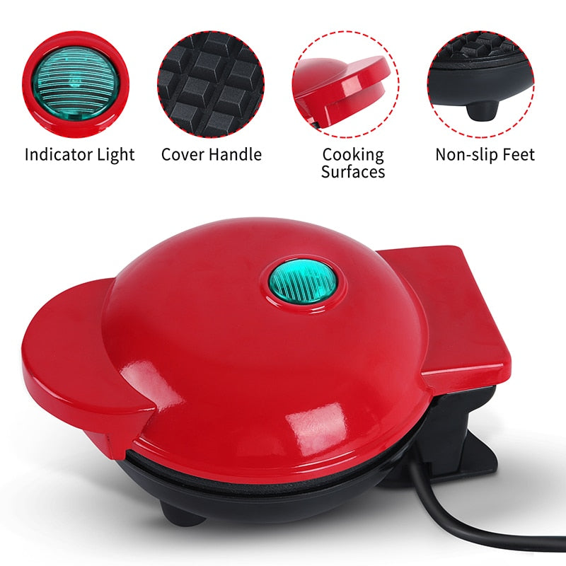 Mini Waflera Maquina Waffle Electrica Antiadherente 350w — Atrix