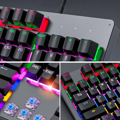 Teclado Mecánico Gamer Usb Aoas M-700 Con Luces Rgb