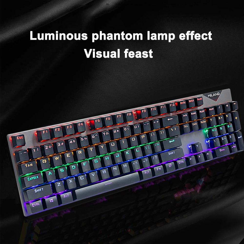 Teclado Mecánico Gamer Usb Aoas M-700 Con Luces Rgb