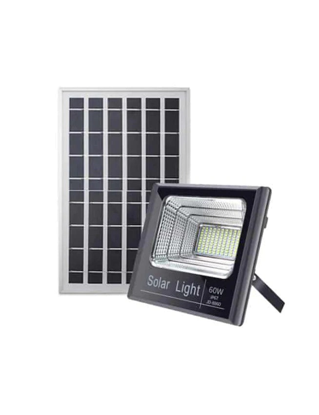 Reflector Con Panel Solar Para Exteriores De 100W + Envio Gratis