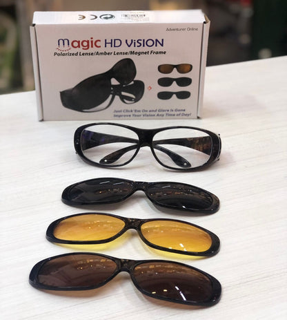 Gafas Magic Vision De Sol 3 En 1 Lentes Intercambiables