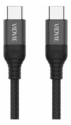 Cable De Carga Vidvie Inteligente Tipo C a TIpoc C Para Celular