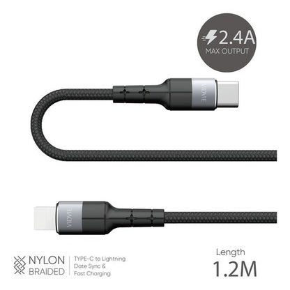 Cable De Carga Inteligente Para Celular Tipo C A Iphone Lightning Vidvie 1.2m