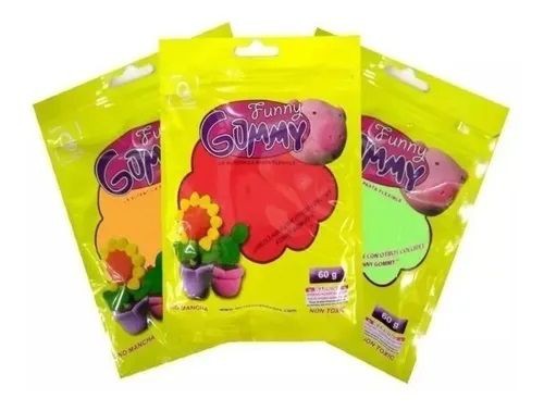Funny Gummy Plastilina Flexible Para Manualidades De Colores